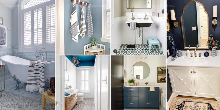 7005115 Blue Bathroom Decor Styling
