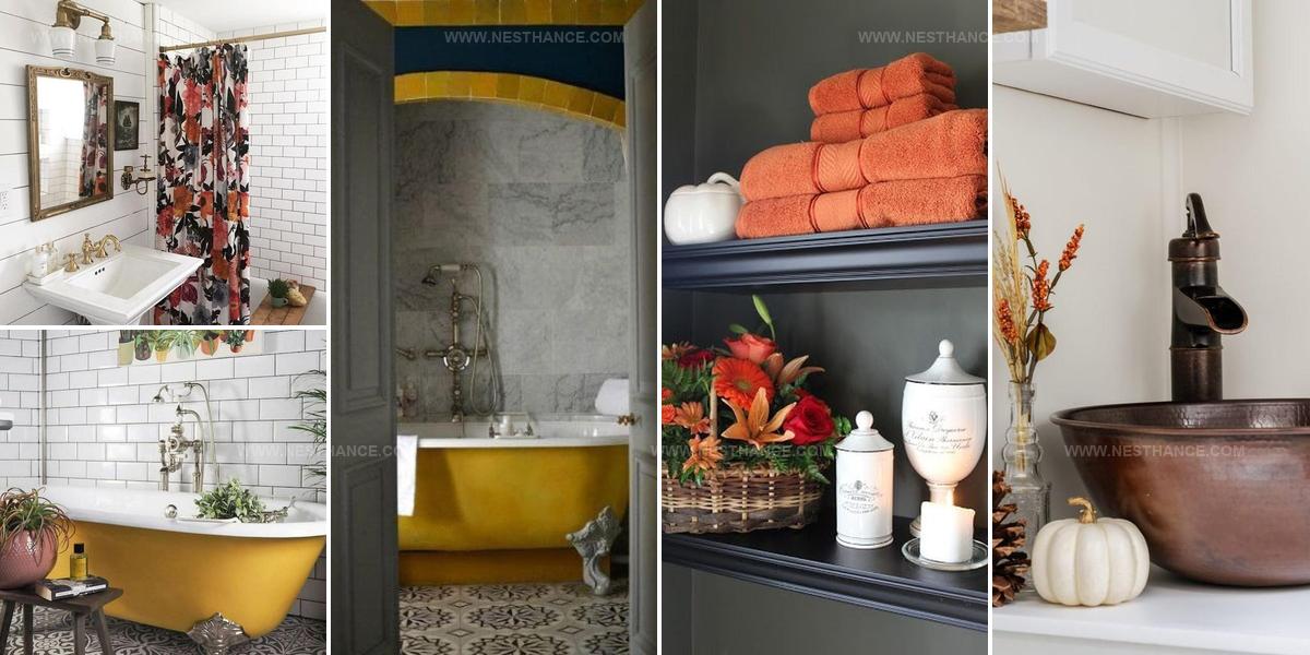 8501815 Fall Bathroom Decor Styling
