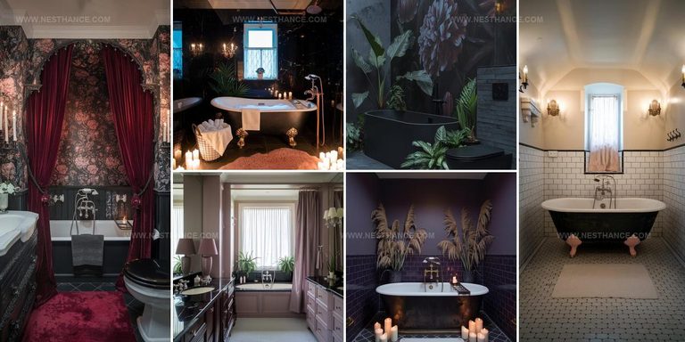 2361022 Dark Feminine Bathroom Decor Ideas
