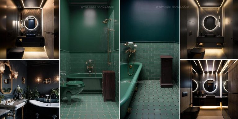 2728341 Moody Small Bathroom Ideas