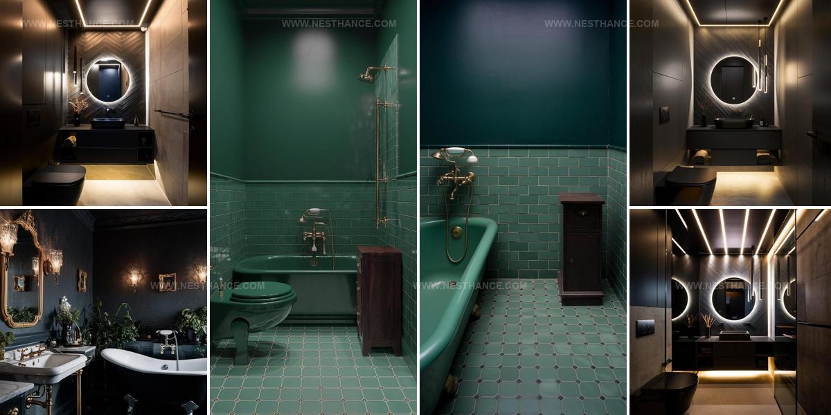 2728341 Moody Small Bathroom Ideas