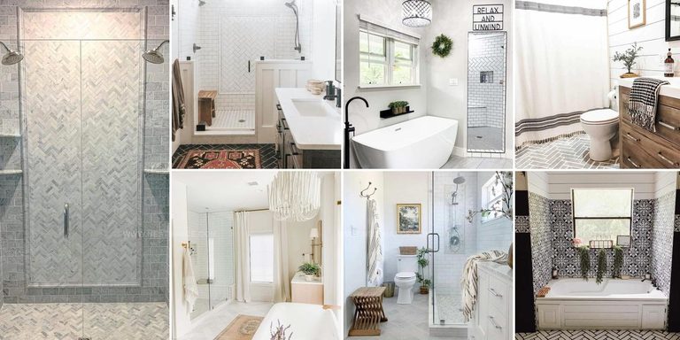2661921 Herringbone Tile Bathroom Inspiration