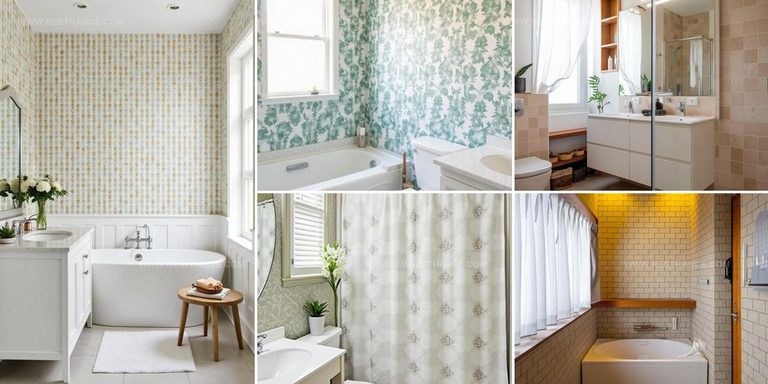 8495881 Stylish Bathroom Wallpaper Designs