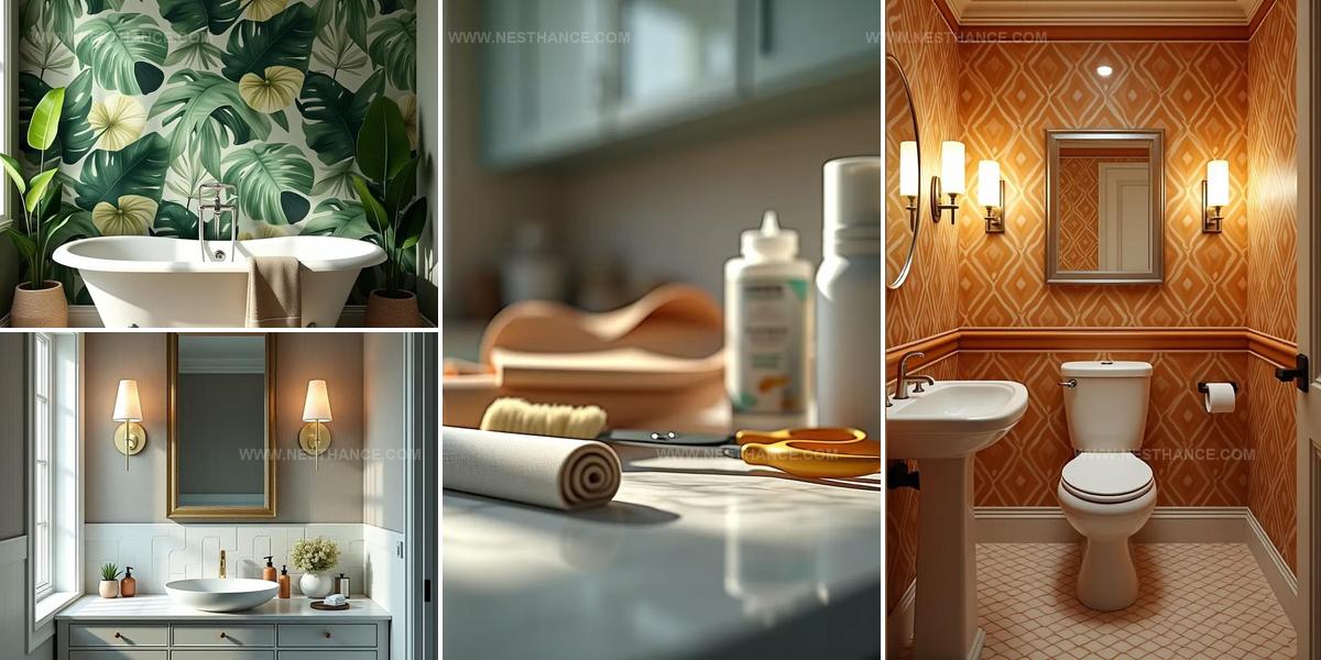 5743426 Bathroom Wallpaper Installation