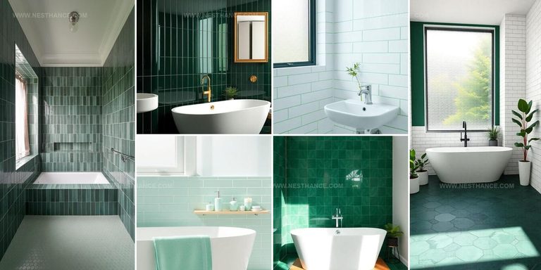 5182775 Green Tile Bathroom Ideas