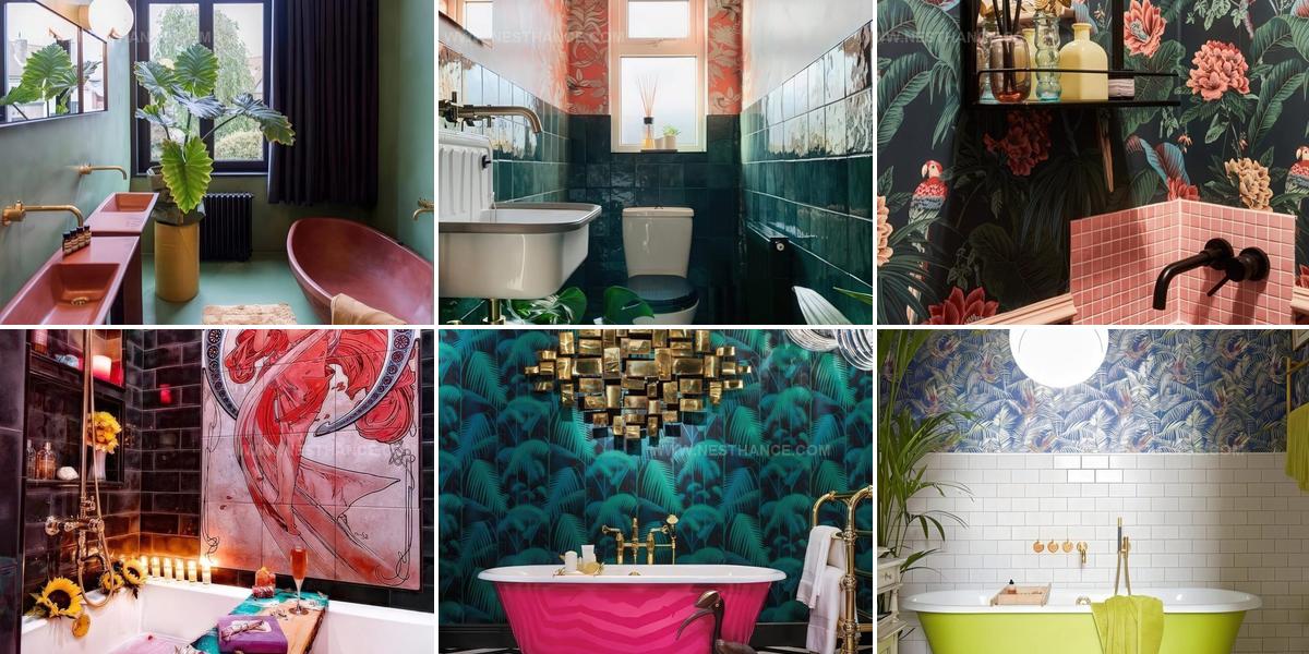 7285988 Maximalist Bathroom Decor Ideas