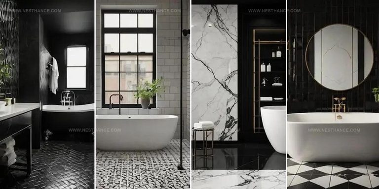 5324253 Black And White Bathroom Designs