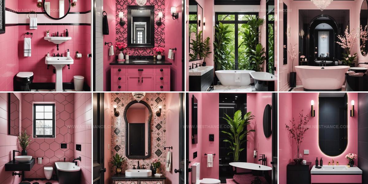 7564690 Pink And Black Bathroom Ideas