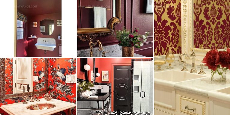 1298467 Red Bathroom Decor Inspiration