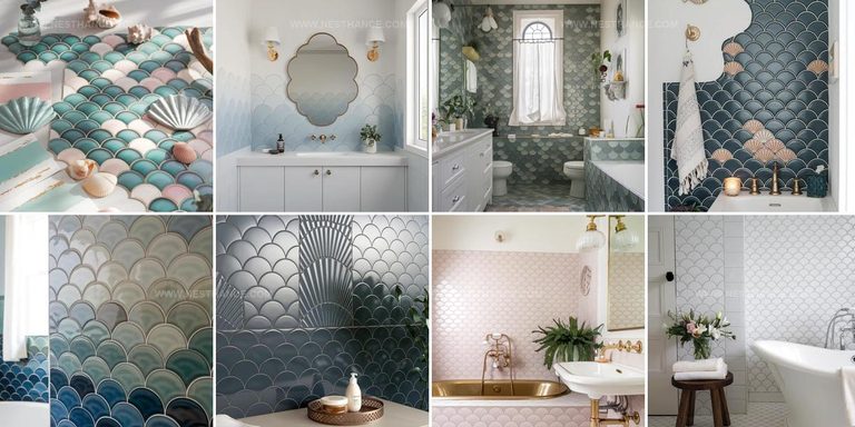 9244534 Mermaid Tile Bathroom