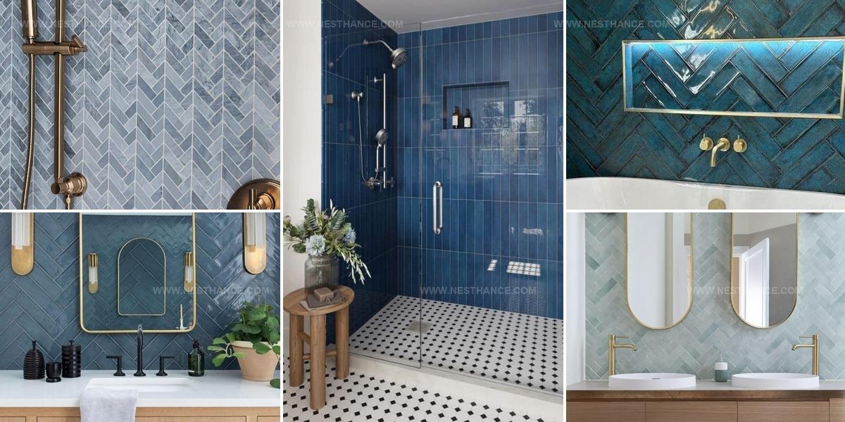 2863174 Blue Tile Bathroom