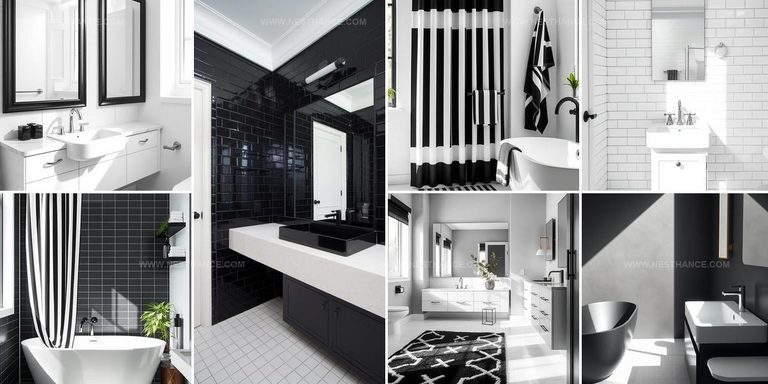 1218536 Black And White Bathroom Inspiration