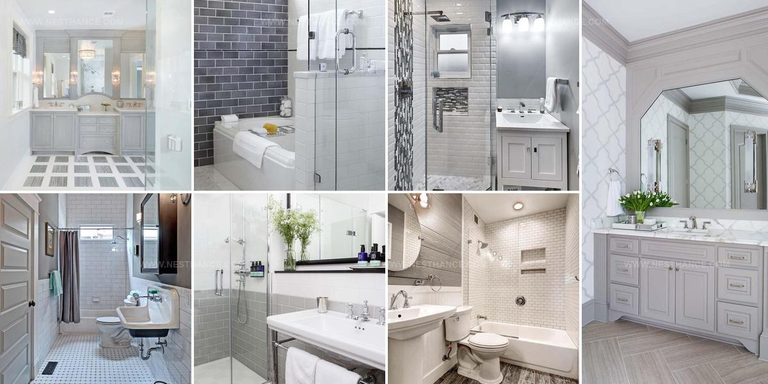 1060434 Grey And White Bathroom Designs
