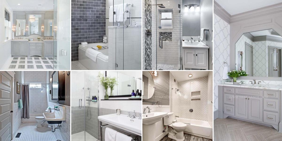 1060434 Grey And White Bathroom Designs