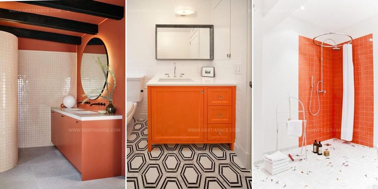 8799362 Orange Bathroom Decor Ideas