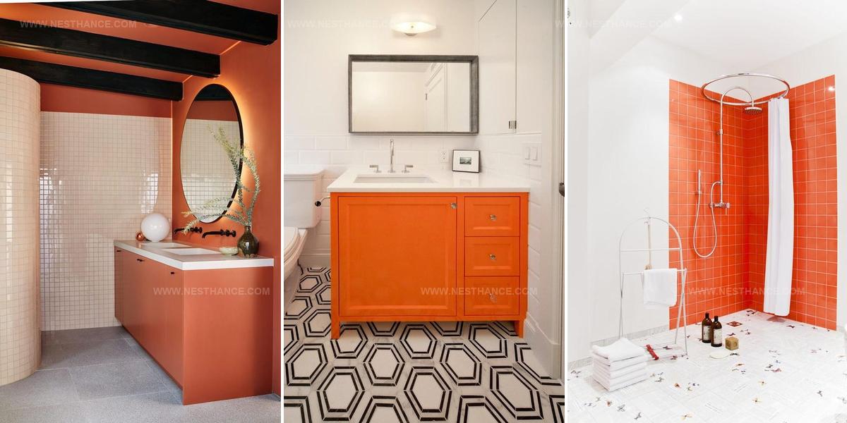 8799362 Orange Bathroom Decor Ideas