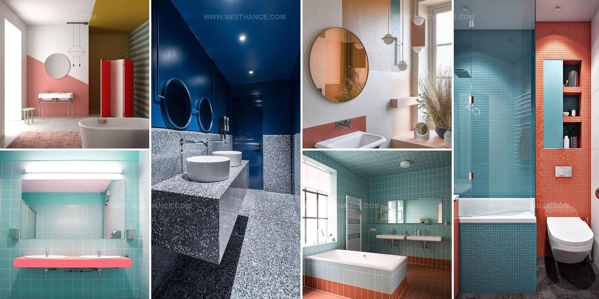 1286526 Color Block Bathroom Ideas