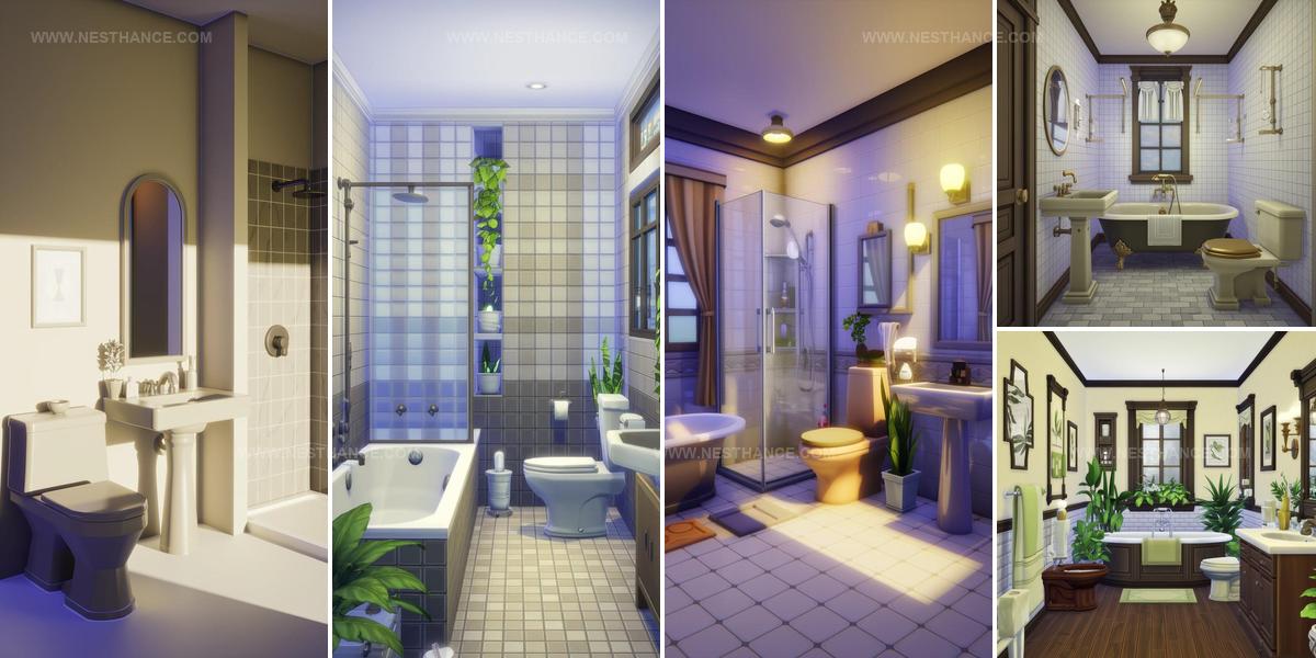 6619626 Sims 4 CC Bathroom Ideas