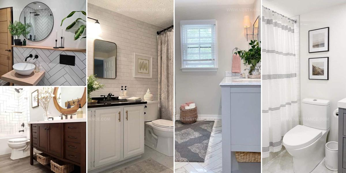 1073394 Stylish Small Full Bathroom Ideas