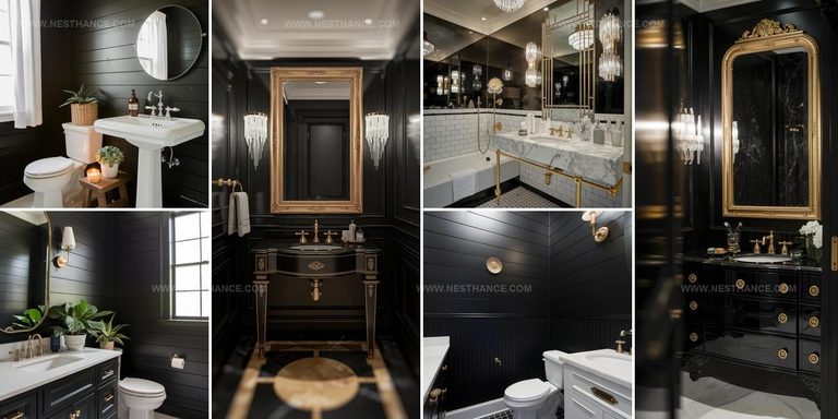 2247917 Dark Powder Room Ideas