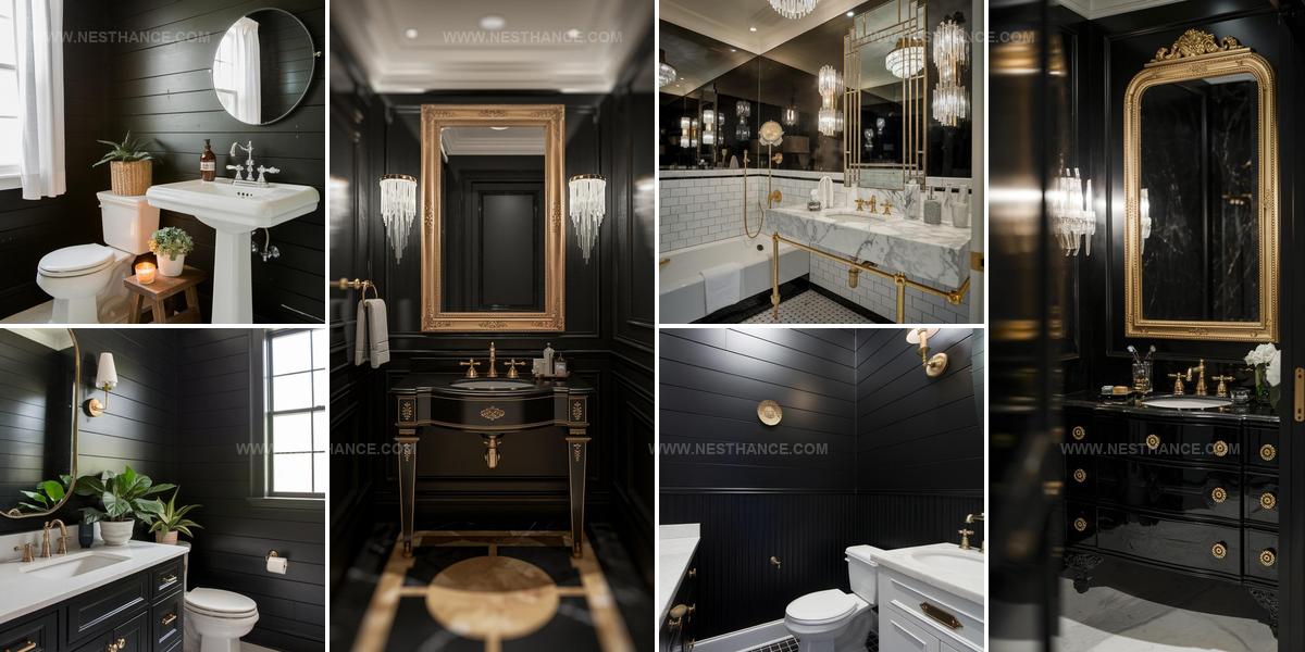 2247917 Dark Powder Room Ideas