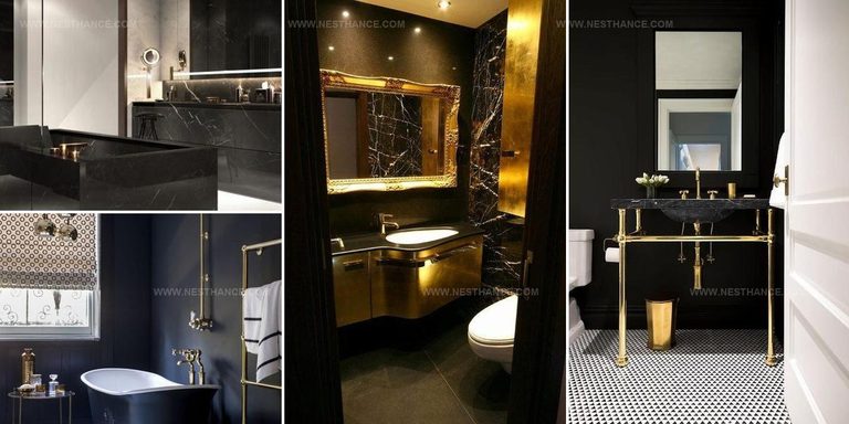 9214880 Black And Gold Bathroom Decor Designs