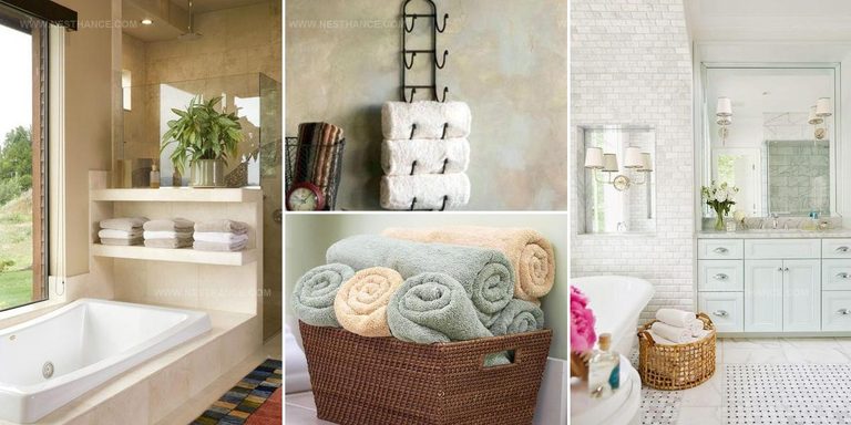 1310617 Bathroom Towel Storage Solutions