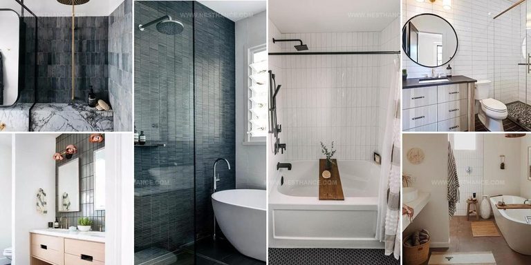 7538407 Bathroom Stacked Tile Designs