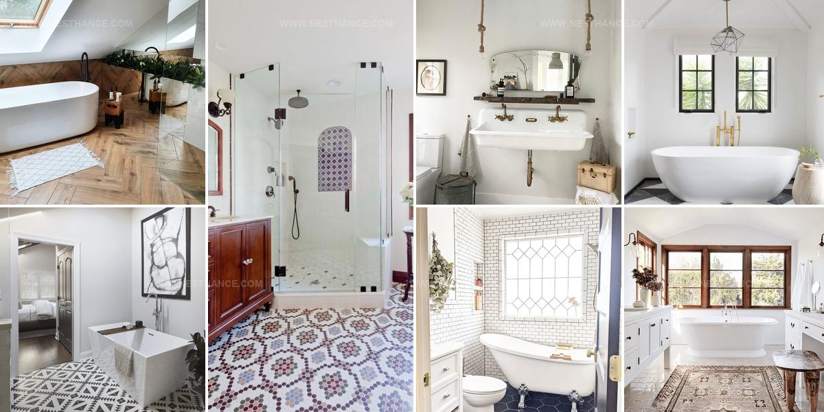 1563937 Stylish Bathroom Flooring Ideas