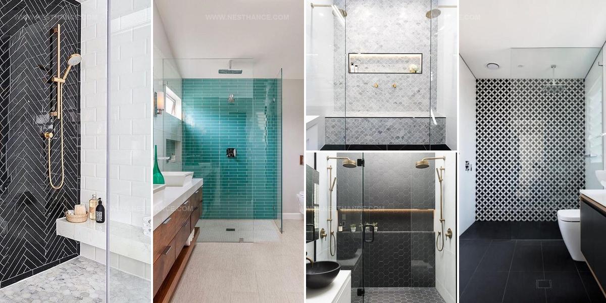 6406634 Shower Tile Accent Wall Ideas