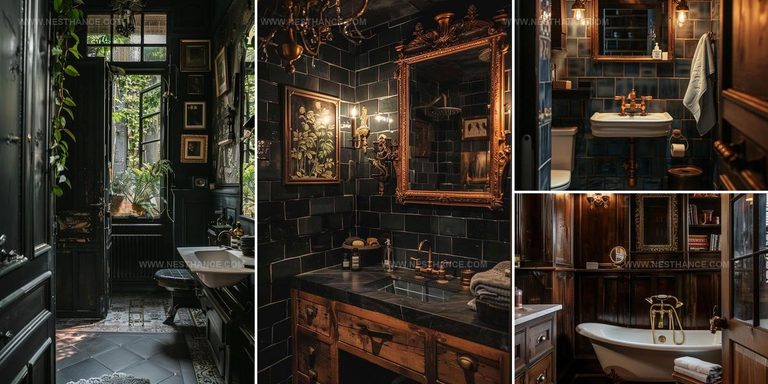 4162060 Dark Academia Bathroom Designs