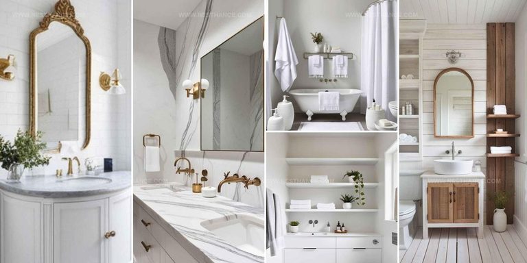 3073679 White Bathroom Decor Ideas