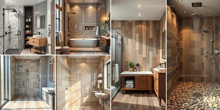 9475151 Wood Tile Shower Bathroom Ideas
