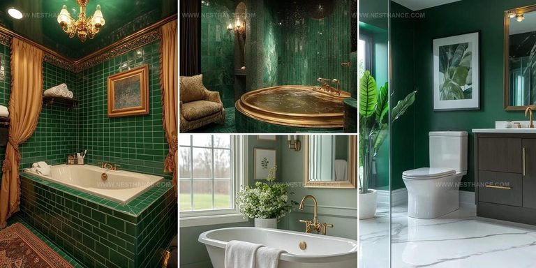 4431538 Emerald Green and Gold Bathroom Ideas