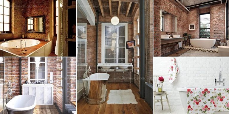 8740400 Brick Wall Bathroom Ideas