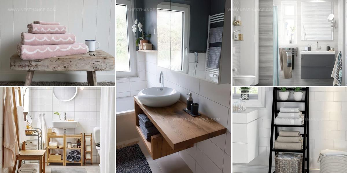 5750920 Bathroom Towel Storage Hacks