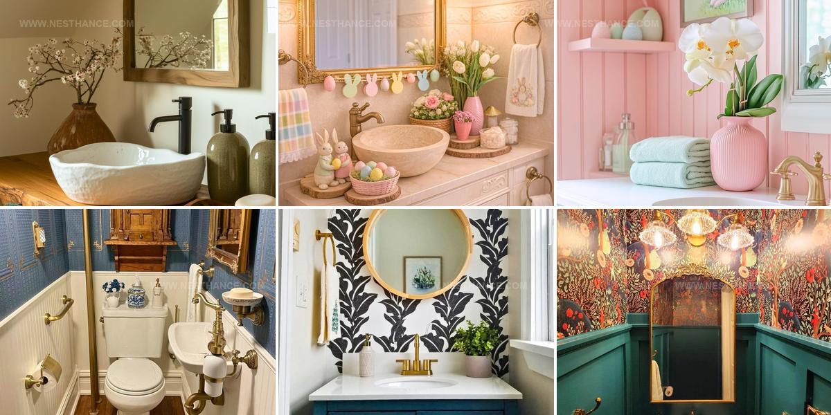 6256355 Powder Room Spring Decor Ideas