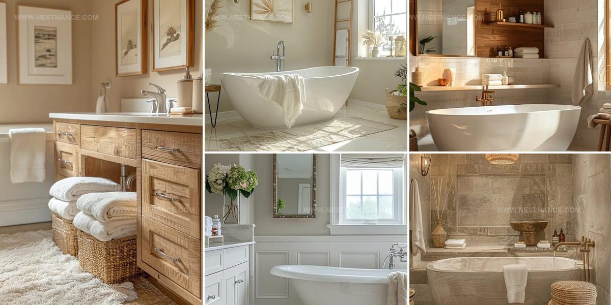 8976244 Timeless Neutral Bathroom Decor Ideas