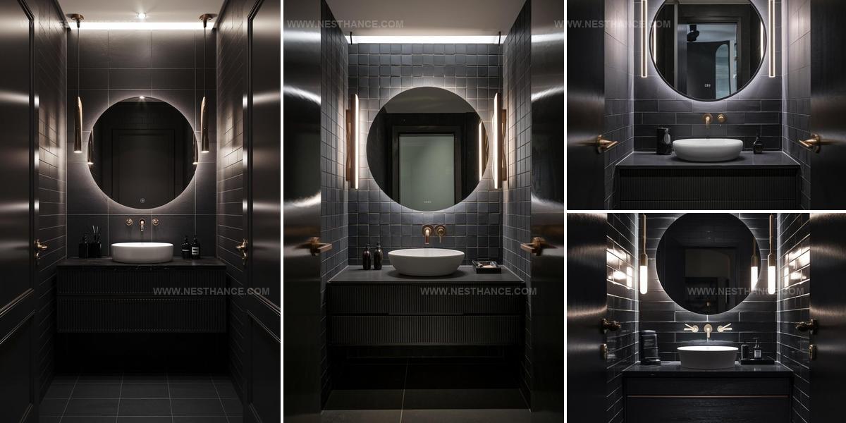 9972016 Moody Powder Room Ideas