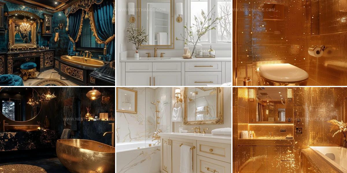 3881146 Gold Bathroom Decor Ideas