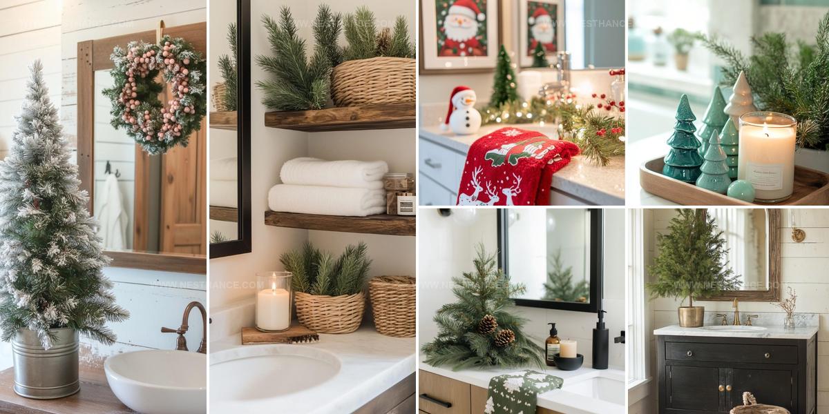3581142 Easy Christmas Bathroom Decor Ideas