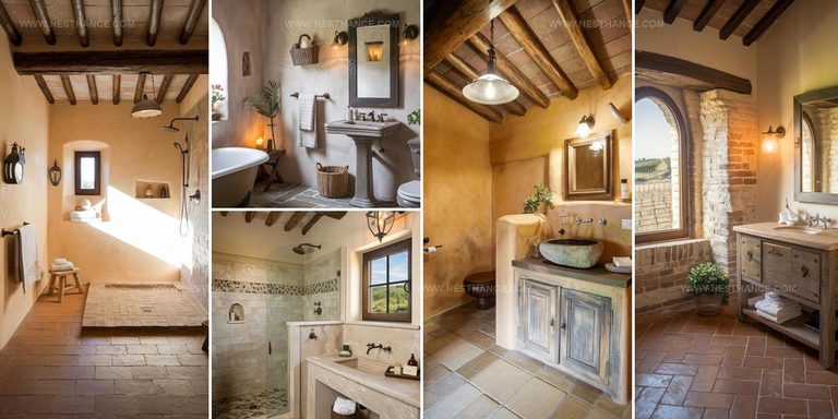2685606 Rustic Tuscan Bathroom Designs