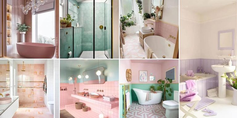 9918419 Pastel Bathroom Decor Styling