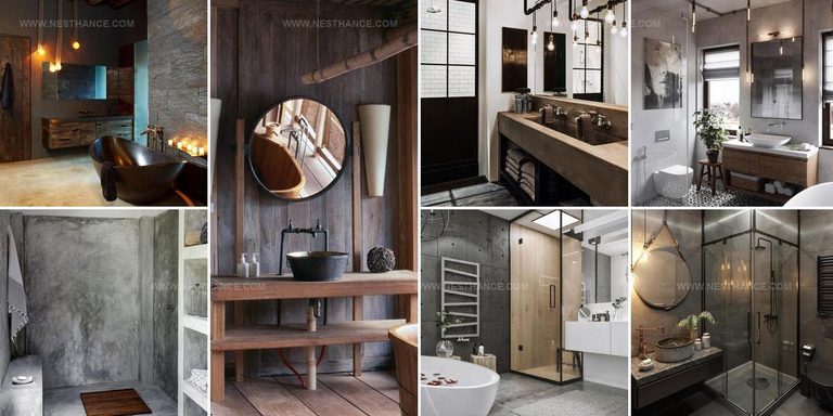 2979512 Vintage Industrial Bathroom Designs