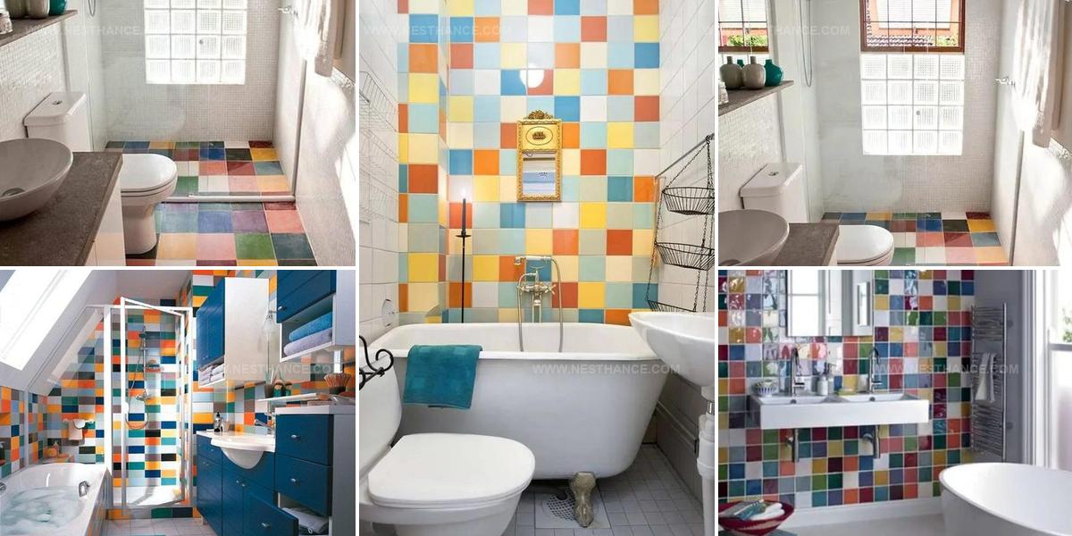 8852068 Bathroom Multicolor Tile Ideas