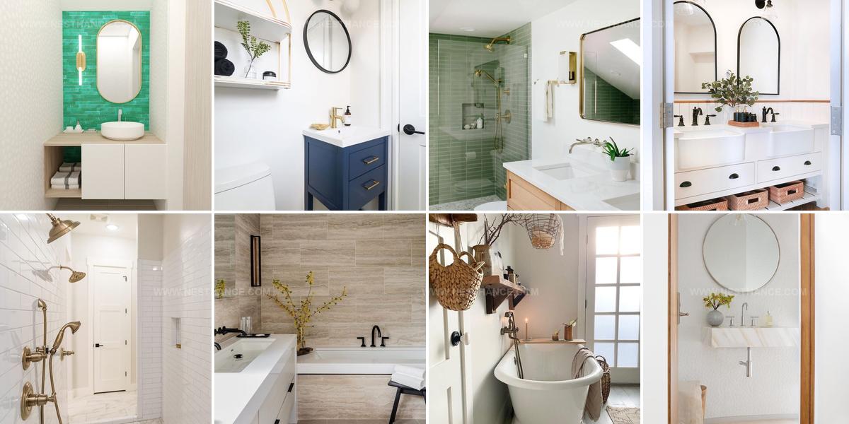 7910496 Calm Scandinavian Bathroom Ideas