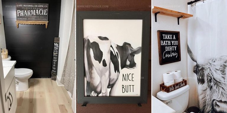 6417796 Playful Cow Bathroom Decor Ideas