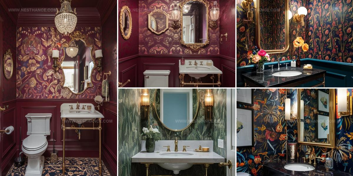 1629929 Wallpaper Powder Room Ideas