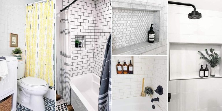 1261184 Farmhouse Shower Niche Ideas