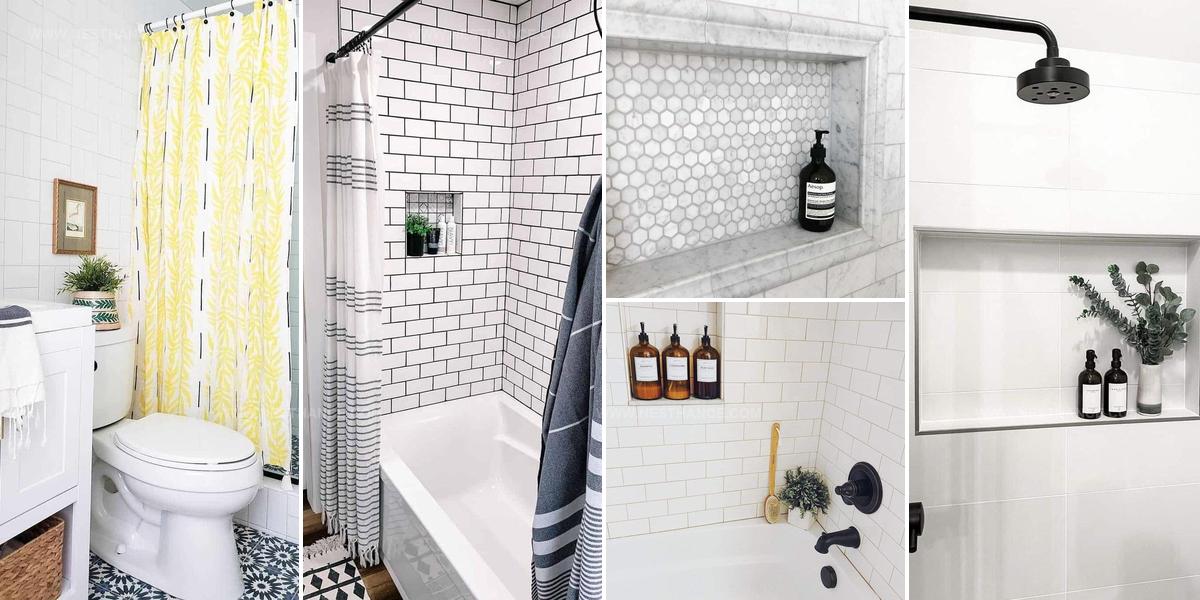 1261184 Farmhouse Shower Niche Ideas
